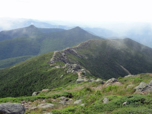Appalachian Trail at Franconia Ridge, viewed from Mt. Lincoln. Photo by Daren Worcester