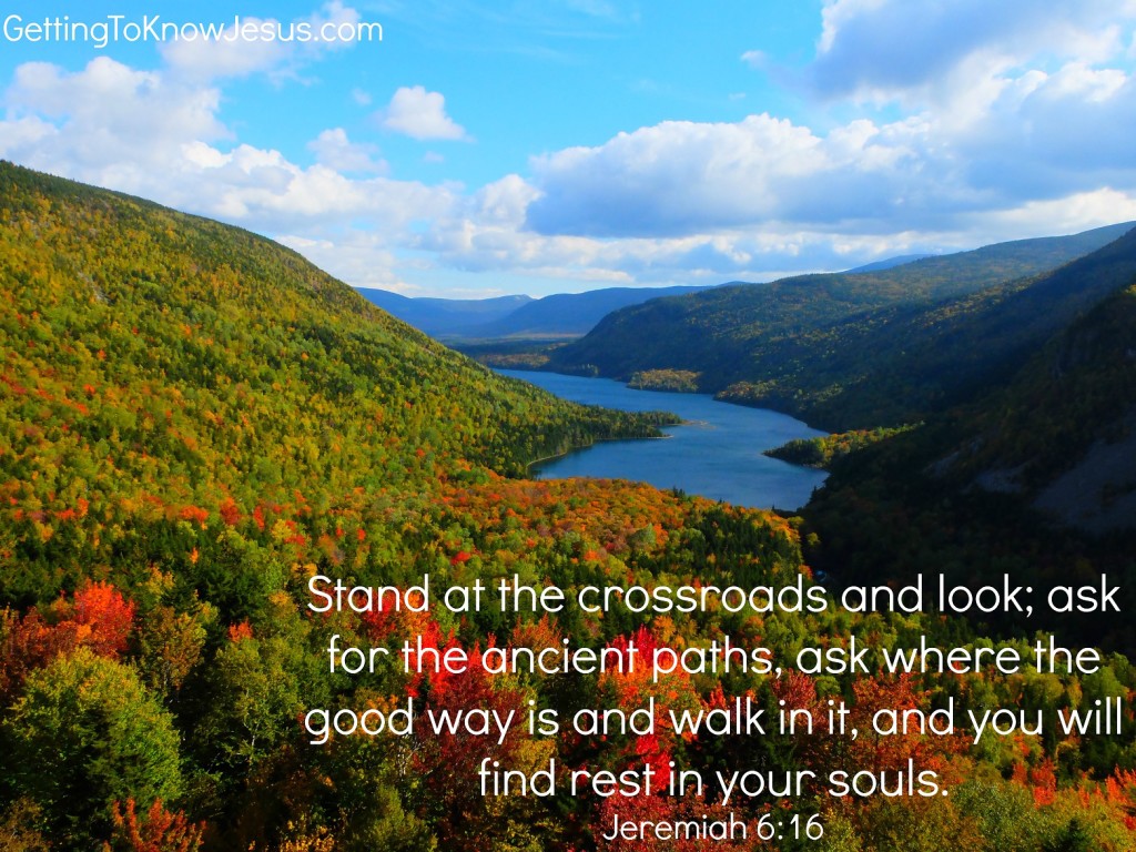 Stand at the Crossroads. Verse Image for Thankful post November 25
