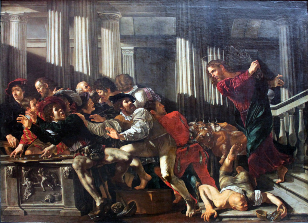 Christ Expelling the Money Changers from the Temple by Cecco del Caravaggio (c. 1610) image for New Year, New You