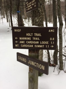 Signposts on Mt Cardigan, NH 2017